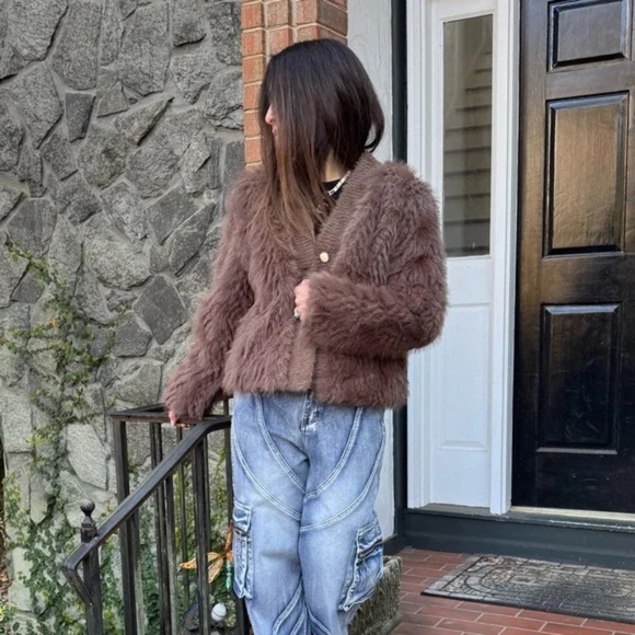 Faux Fur Jacket from Paris size M NWT $245 - Picture 2 of 6